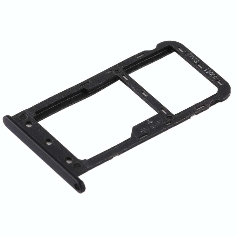 SIM Card Tray + SIM Card Tray / Micro SD Card for Huawei Enjoy 7 (Black)