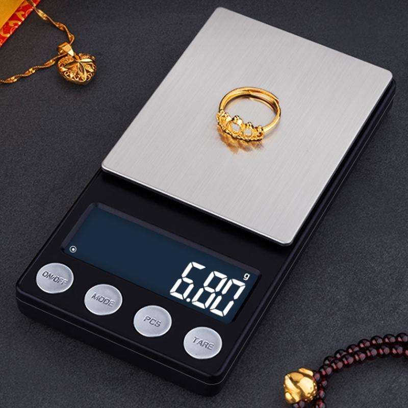 High-Precision Electronic Scale Mini Portable Jewellery Medicine Scale, Style:100g/0.01g