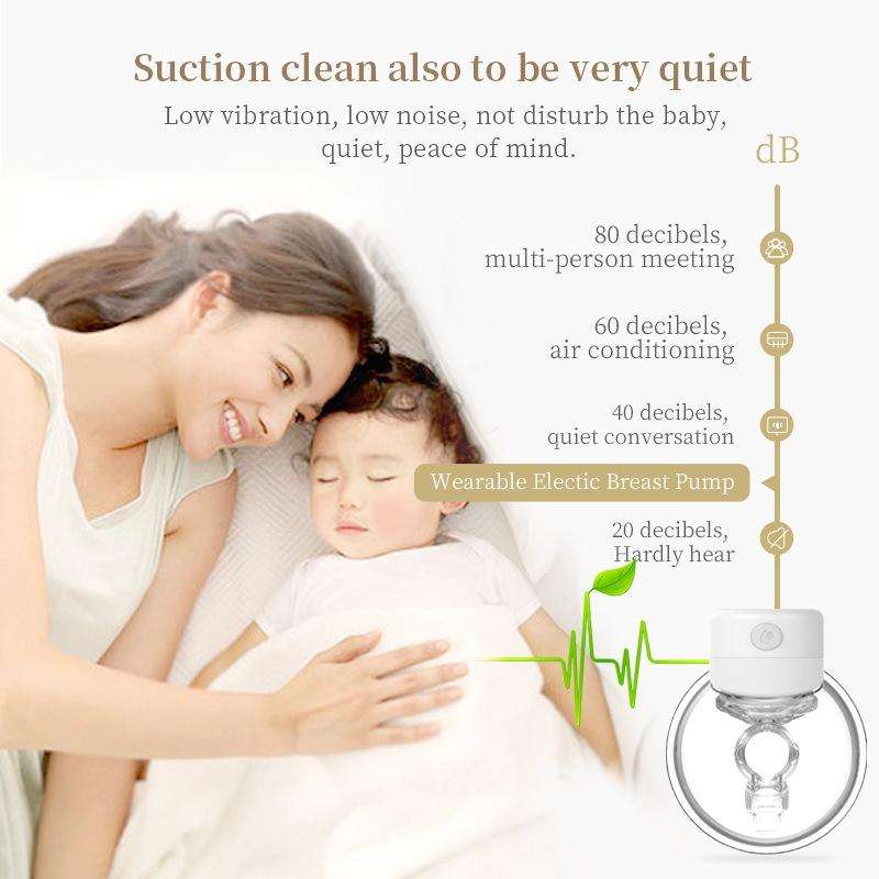 Wearable Automatic Breast Pump Massage Hands-free Invisible Wireless Large Suction Breast Pump S1...