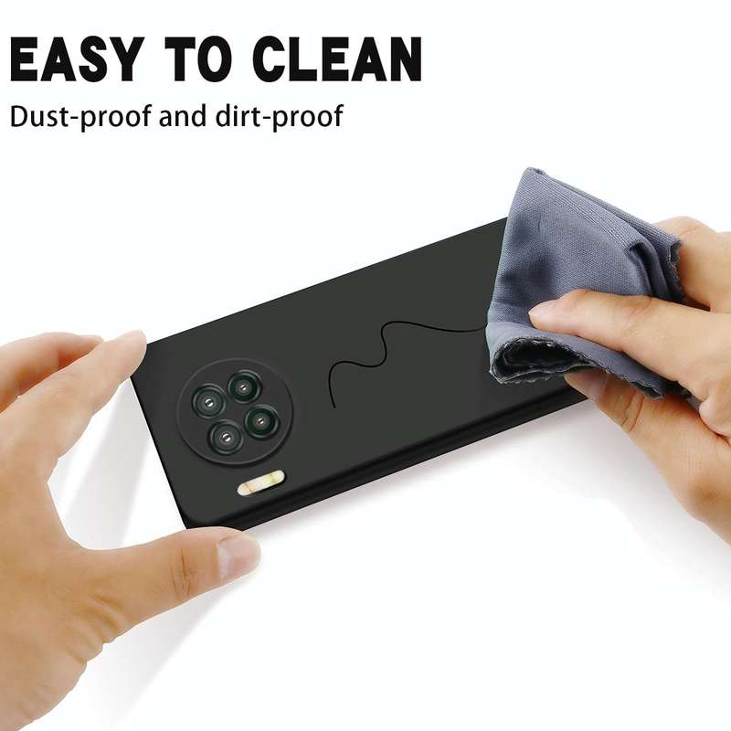 For Hisense Infinity H50 Zoom Pure Color Liquid Silicone Shockproof Phone Case(Black)