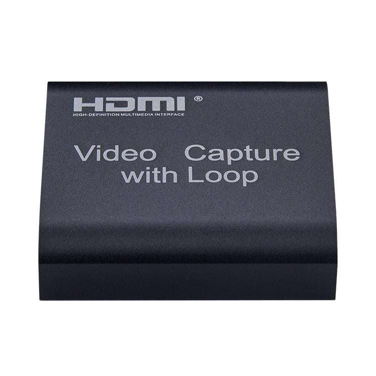 USB 2.0 to HDMI 4K HD Video Capture with Loop (Black)