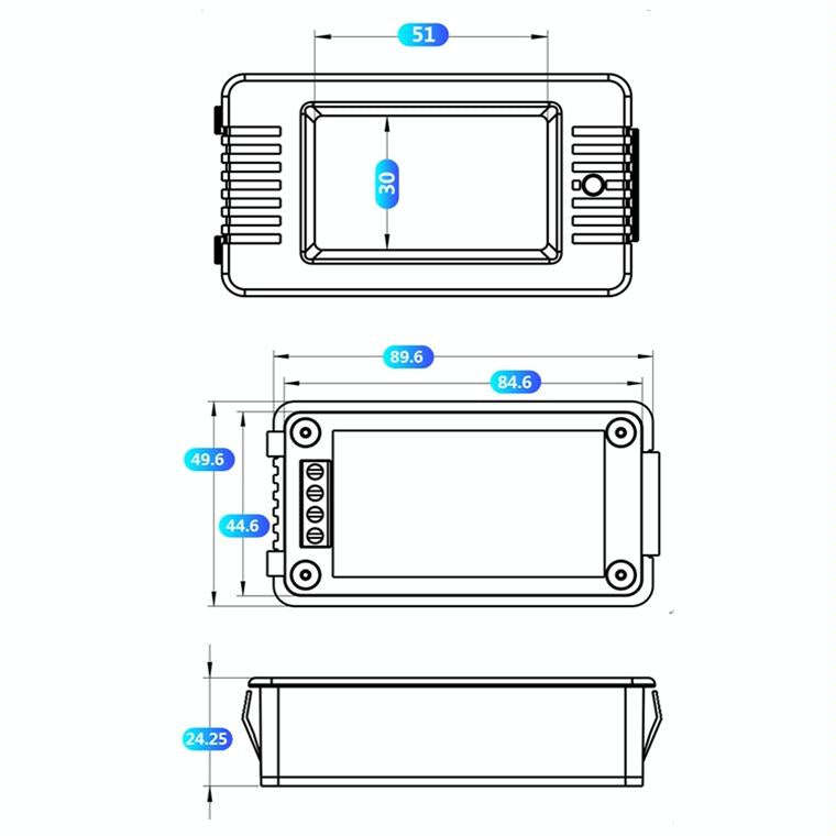 Peacefair English Version Multifunctional AC Digital Display Power Monitor, Specification: 5A