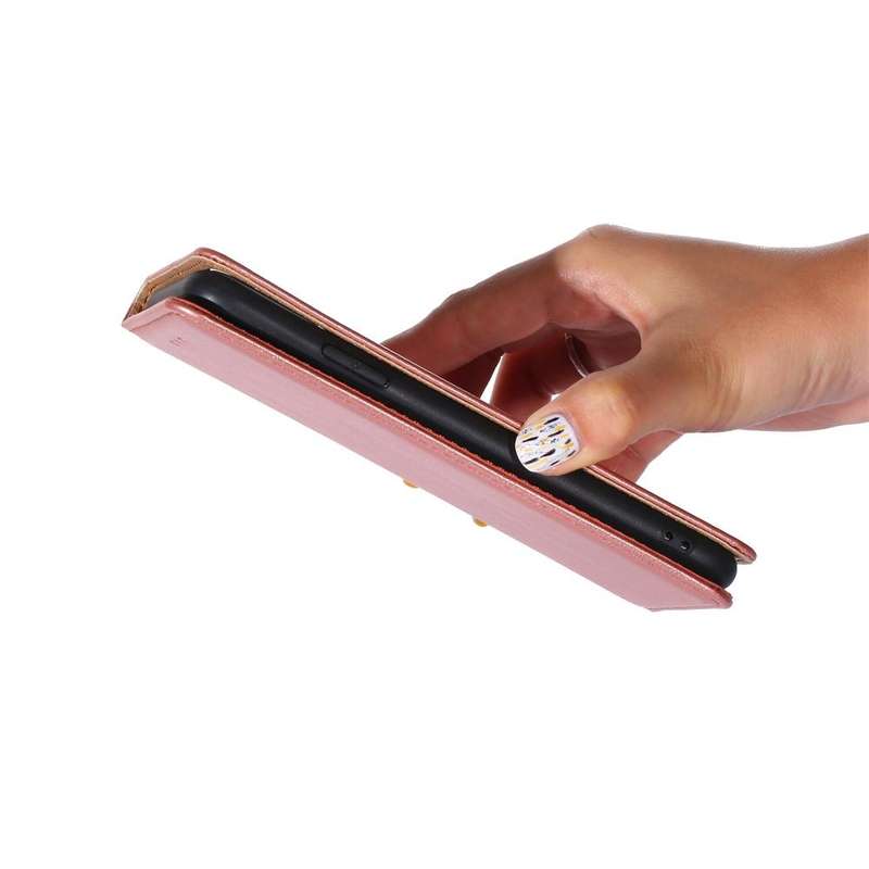 For Huawei nova 10 Gloss Oil Solid Color Magnetic Flip Leather Phone Case(Rose Gold)