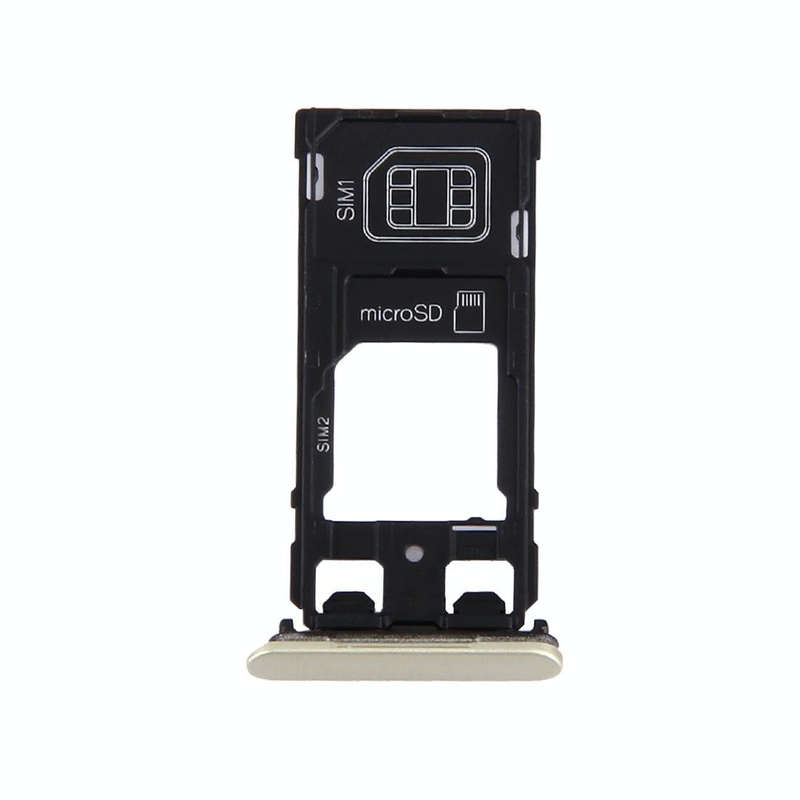 SIM Card Tray + Micro SD / SIM Card Tray + Card Slot Port Dust Plug for Sony Xperia X (Dual SIM V...