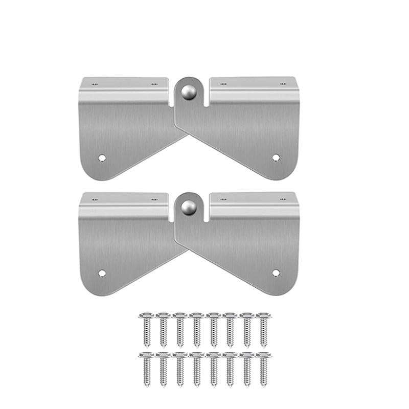 2pcs Gutter Extension Hinge Downspout Extension Flip-Up Hinge For Rectangle Or Square Downspout
