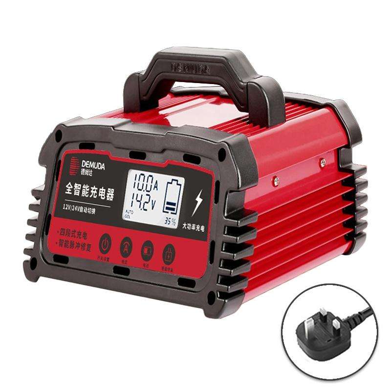 DEMUDA DC200 20A 12V / 24V Car Battery Charger Intelligent Pulse Repair Type Lead-acid Battery, P...