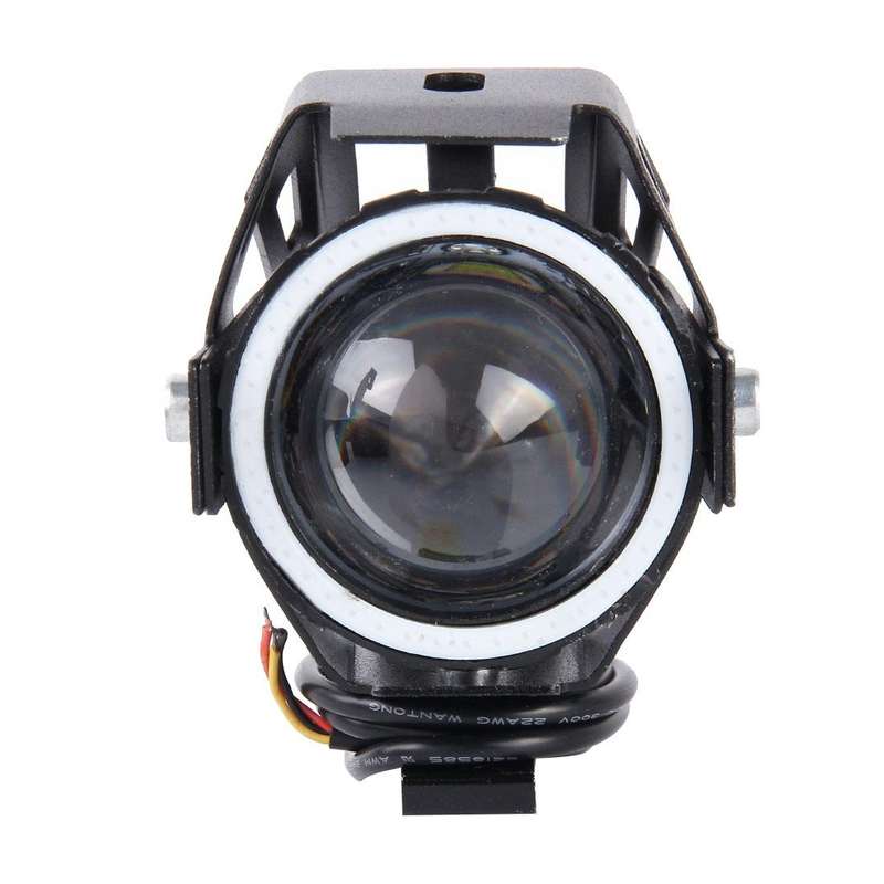 U7 10W 1000LM CREE LED Life Waterproof Headlamp Light with Angel Eyes Light for Motorcycle / SUV,...