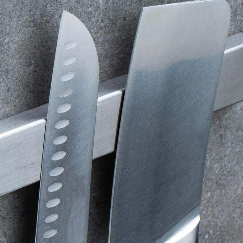 Stainless Steel Knife Holder Kitchen Rack Magnetic Suction Knife Holder, Length:30cm, Style:Free ...
