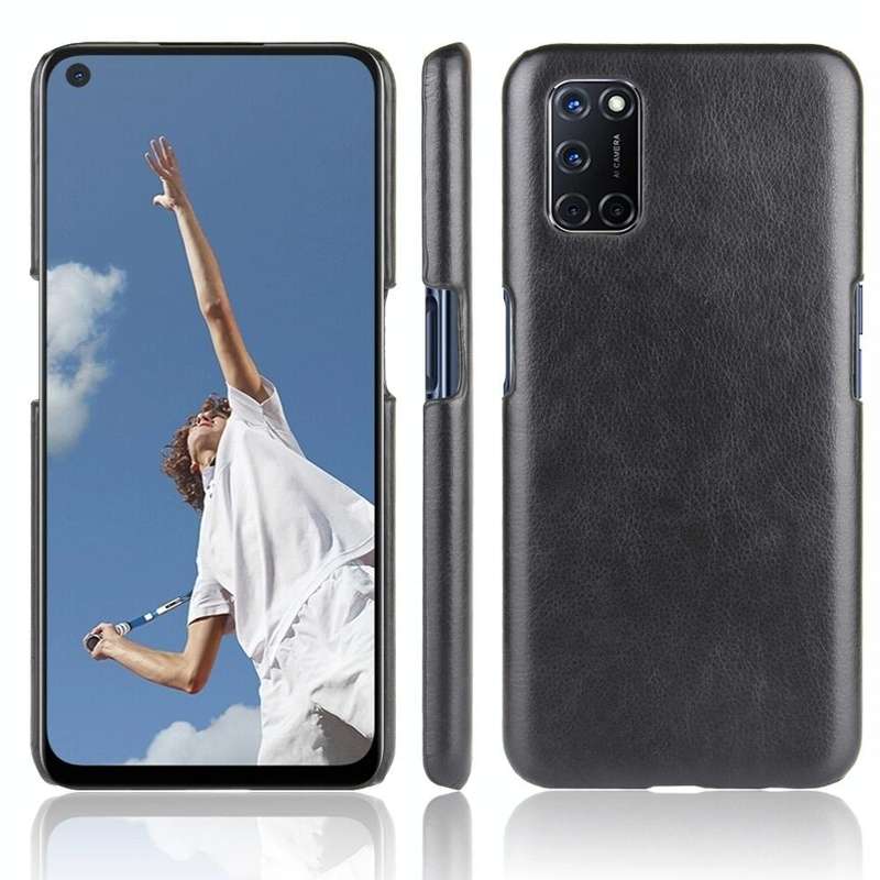 For Oppo A92/A52/A72 Shockproof Litchi Texture PC + PU Case(Black)
