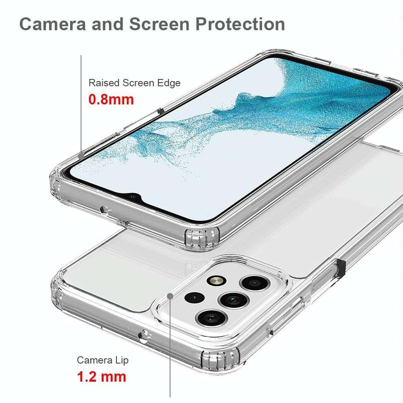 For Samsung Galaxy A23 Shockproof Scratchproof TPU + Acrylic Protective Phone Case(Transparent)