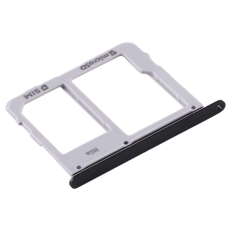 For Samsung Galaxy Tab S5e SM-T725 SIM Card Tray + Micro SD Card Tray (Black)