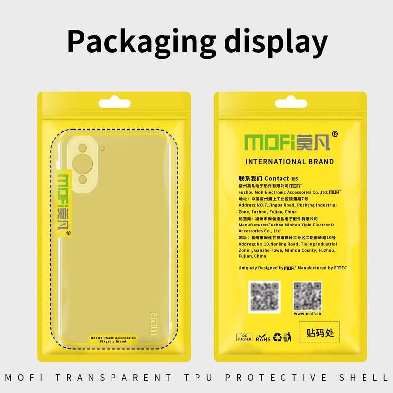 For Huawei Nova 10 5G MOFI Ming Series Ultra-thin TPU Phone Case(Transparent)