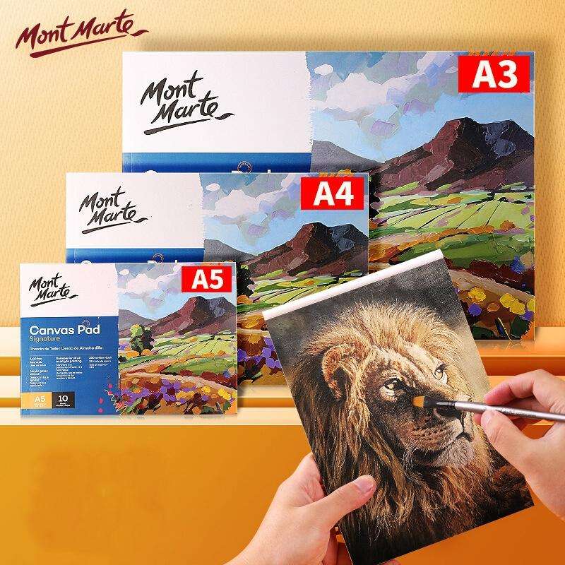 10 Sheet/pack Oil Acrylic Painting Canvas Pad Paper Book Painting Canvas Paper(A5)