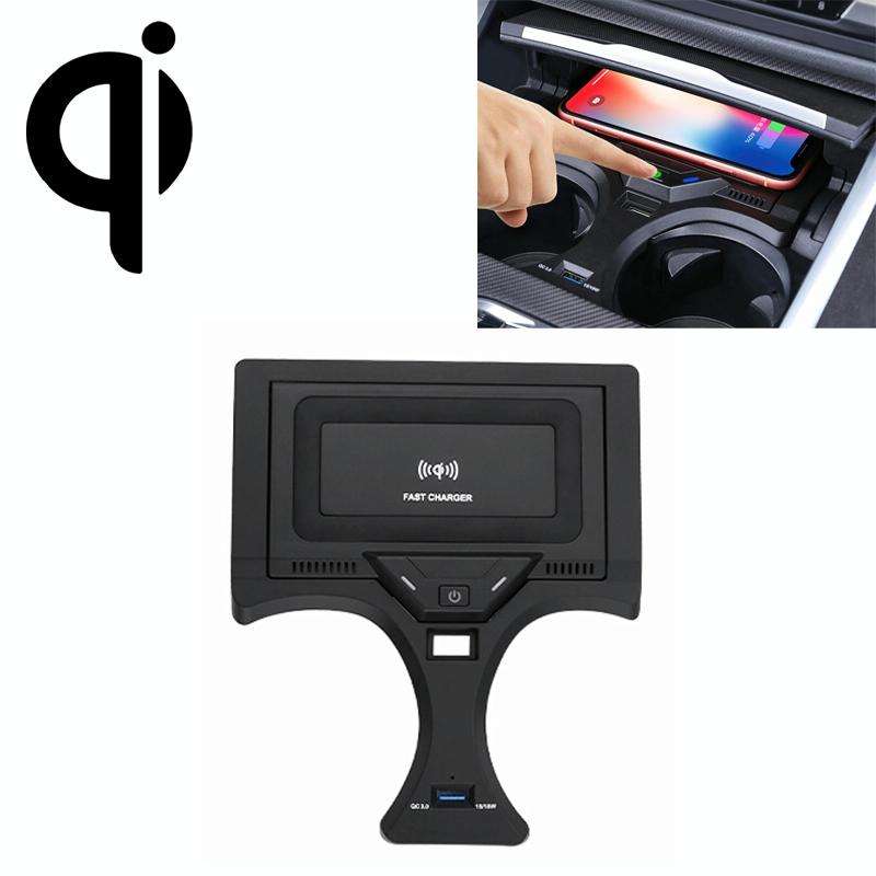 HFC-1017 Car Qi Standard Wireless Charger 10W Quick Charging for BMW 3 Series 2020-2022, Left Dri...