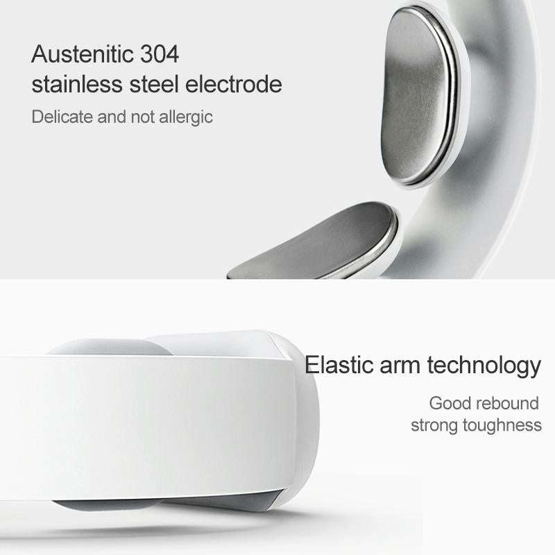 HJ001 Intelligent Mini Remote Control Electric Mini Shoulder Neck Cervical Massager (White)