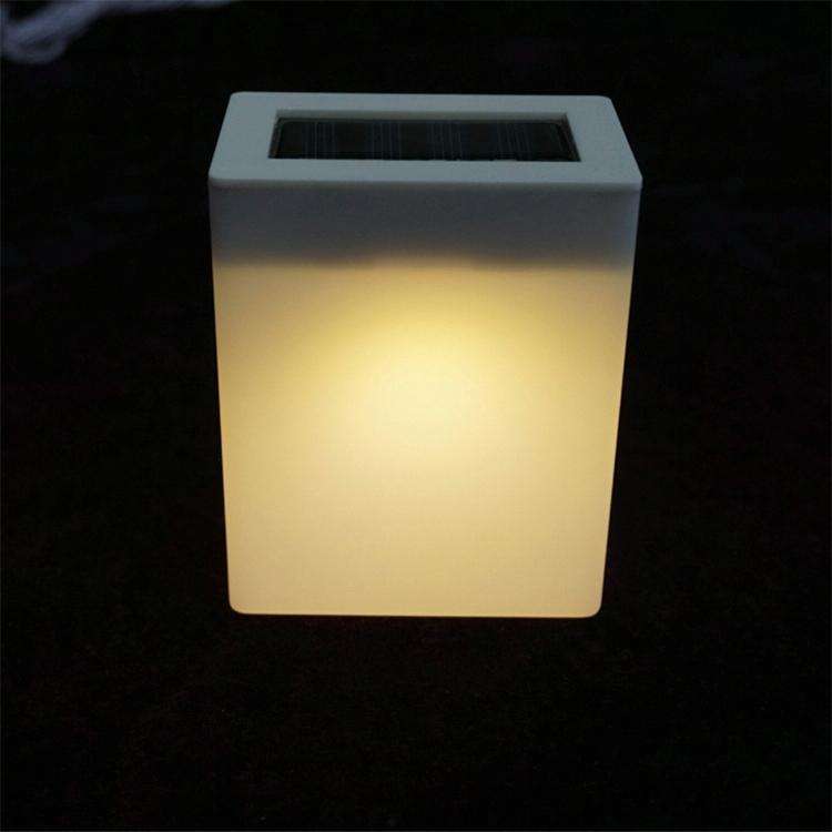 Solar Energy Saving Lamp Outdoor Garden Fence Wall Light(Warm Light)