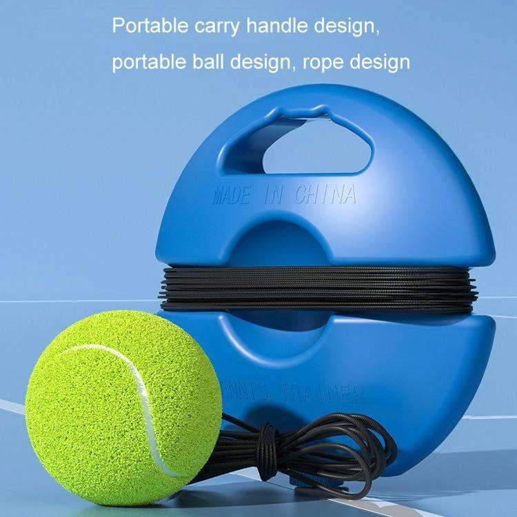 Tennis Racket Trainer Beginner Serve Rebound Tennis Racket Set Single(Racketx1+Basex1+Tennisx1)