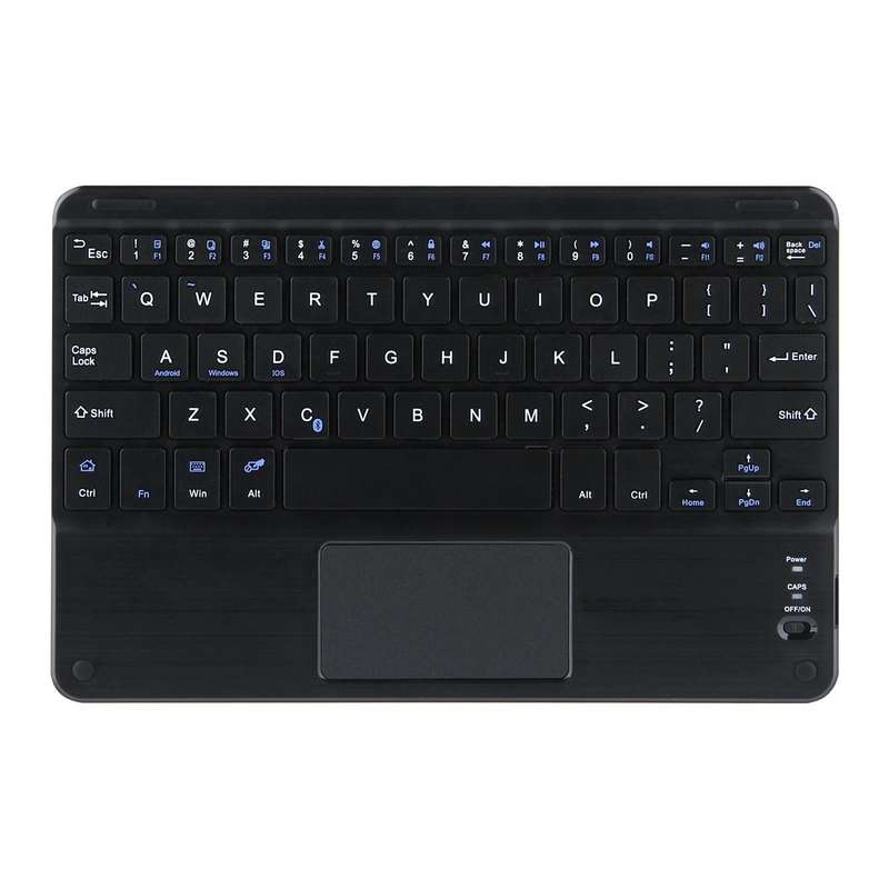 For Lenovo Tab M10 HD Gen 2 Touchpad Bluetooth Keyboard Leather Tablet Case(Black)