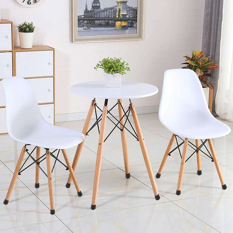 100 PCS Plastic Chair Feet Protectors Black Anti-skid Furniture Legs Table Base Cap Floor Protect...