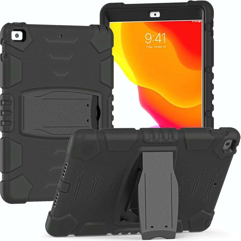For iPad 10.2 2021 / 2020 / 2019 3-Layer Protection Screen Frame + PC + Silicone Shockproof Combi...