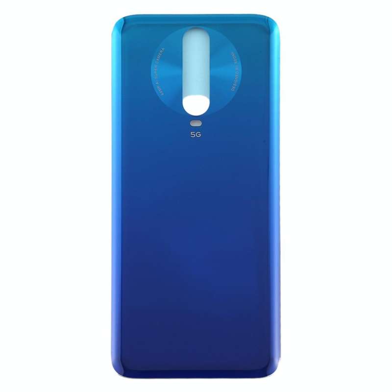 Glass Material Battery Back Cover for Xiaomi Redmi K30 5G(Blue)