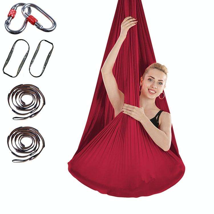 Indoor Anti-gravity Yoga Knot-free Aerial Yoga Hammock with Buckle / Extension Strap, Size: 400x2...