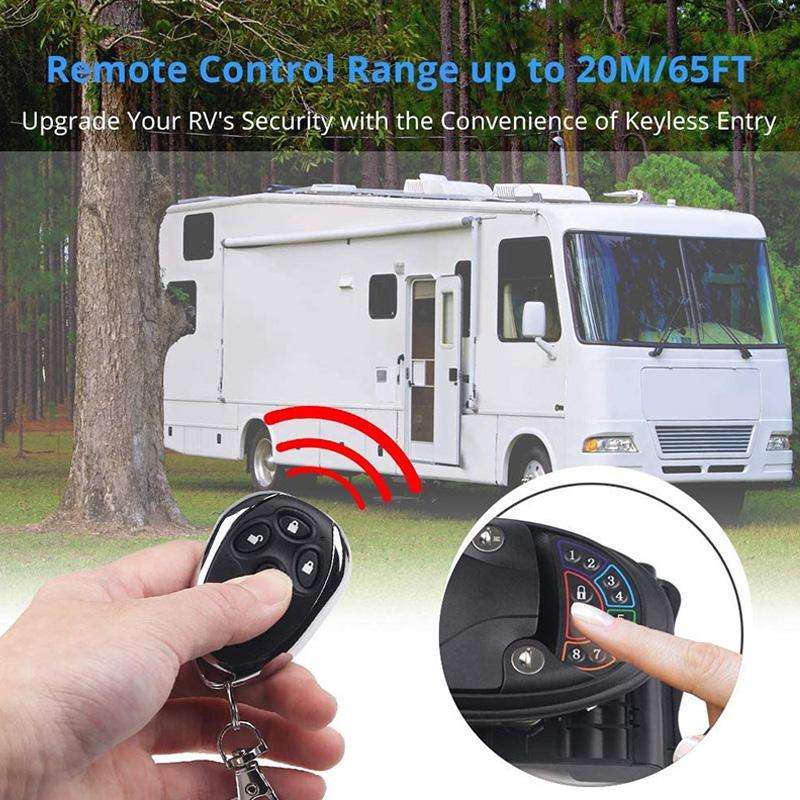 C02 RV Intelligent Remote Control Electronic Password Lock RV Door Lock Modification Accessories(...