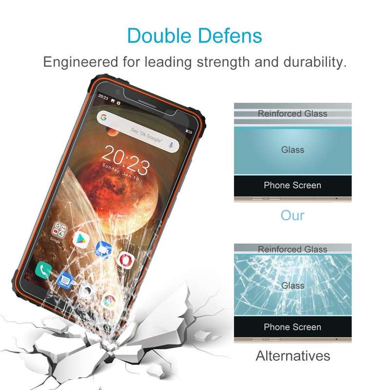 For Blackview BV6600 10 PCS 0.26mm 9H Surface Hardness 2.5D Explosion-proof Tempered Glass Non-fu...