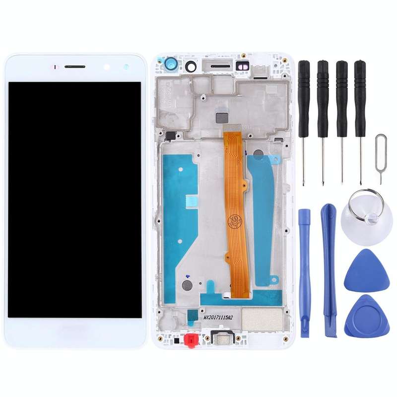OEM LCD Screen for Huawei Y5 (2017) Digitizer Full Assembly with Frame (White)