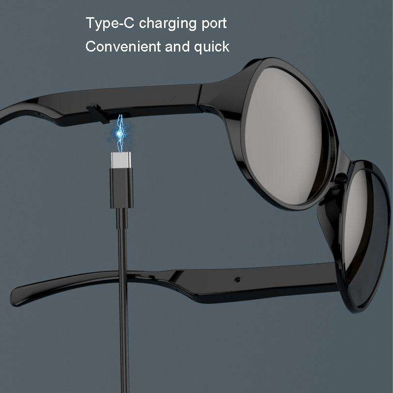 F06 Universal Style Bluetooth 5.3 Smart Sunglasses Wireless Headset Anti-Strong Light Anti-Polari...