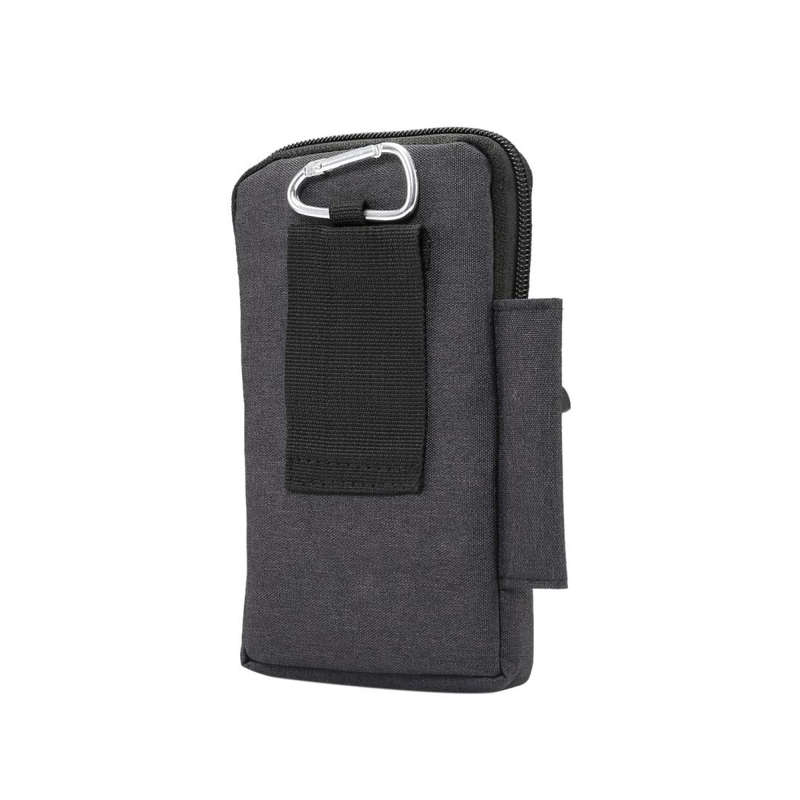 Single checked denim Multi-functional Universal Mobile Phone Waist Pack Case for 6.3 Inch or Belo...