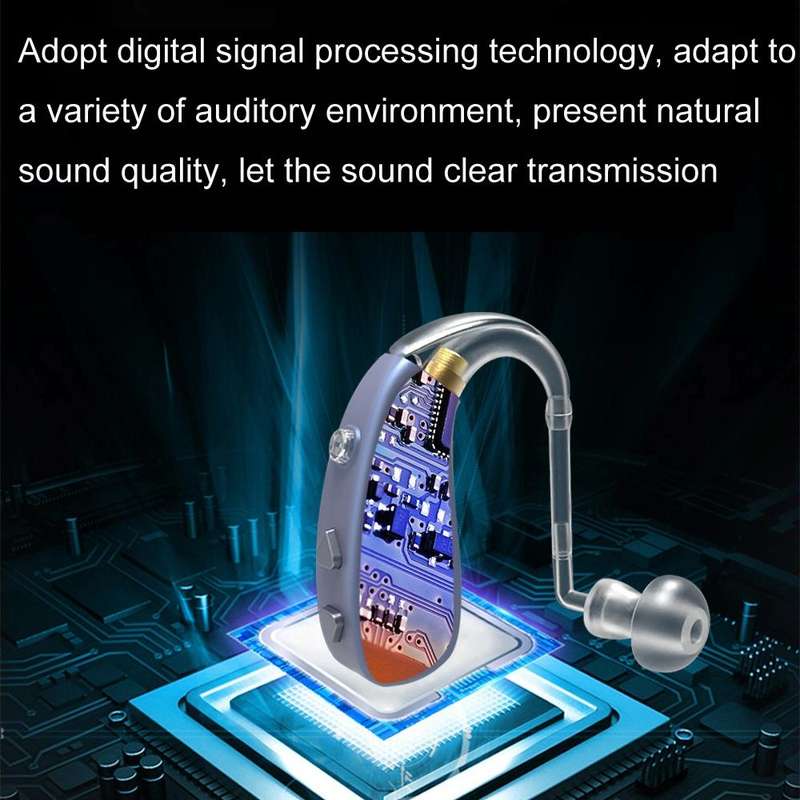 EN-T201A Digital Machine Elderly Charging Hearing Aid Sound Amplifier(Black)