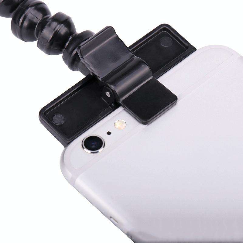 Pet Camera Artifact Dog Cat Looking At Camera Phone Clip(White)