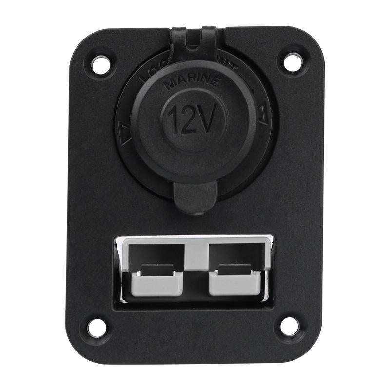 Large Current Plug With 12V Cigarette Lighter Panel Combination