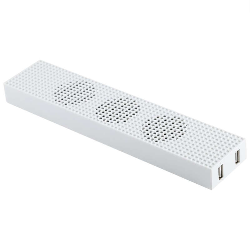 DOBE Game Console Cooling Fans with Dual USB Ports & Low/High Speed Switch for XBOX One S Console