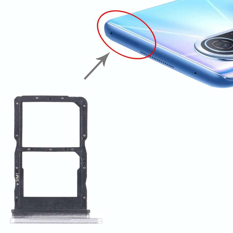 For Huawei nova 10 Youth SIM + SIM Card Tray (Silver)