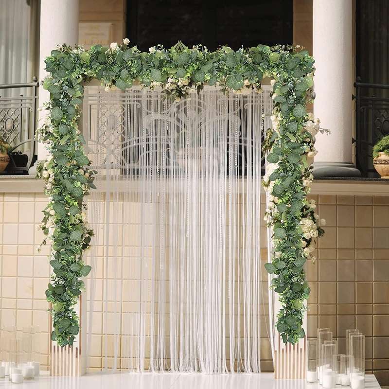 180cm Simulation Greenery Eucalyptus Ivy Leaf Rattan Hanging Fake Flower Decoration Rattan, Style...