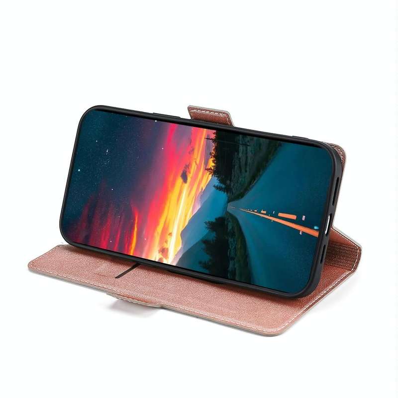 For OPPO Reno 5G Ultra-thin Voltage Side Buckle PU + TPU Leather Phone Case(Rose Gold)