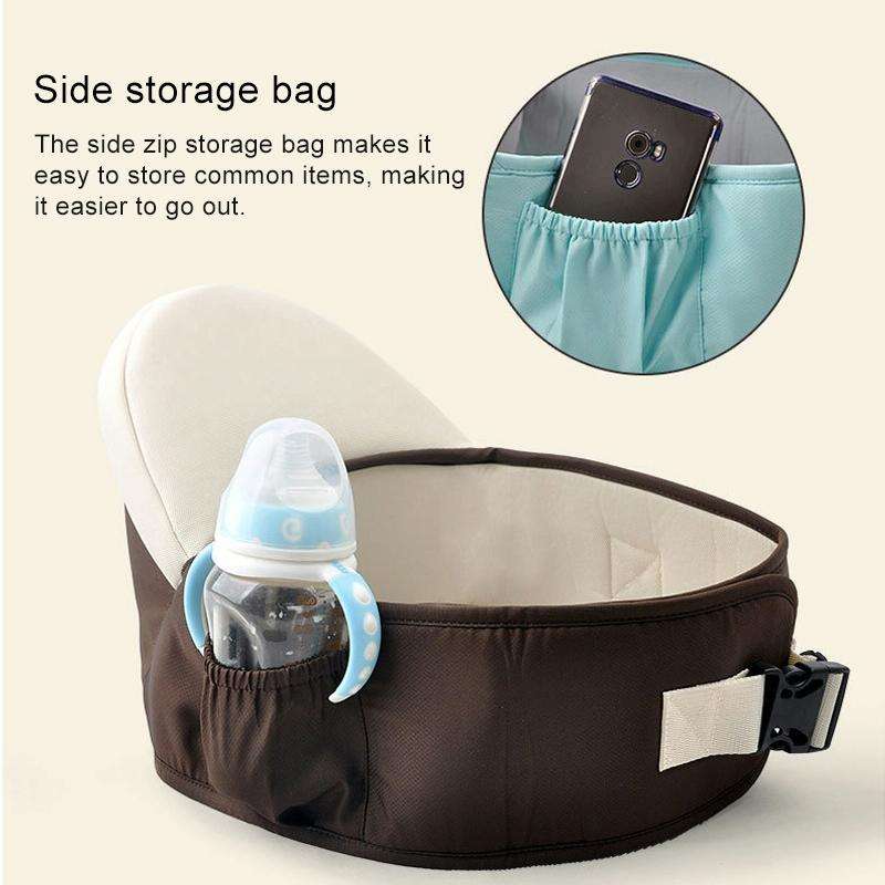 Waist belt Baby Carrier Waist Stool Walkers Baby Sling Hold Waist Belt Backpack(Light Blue)