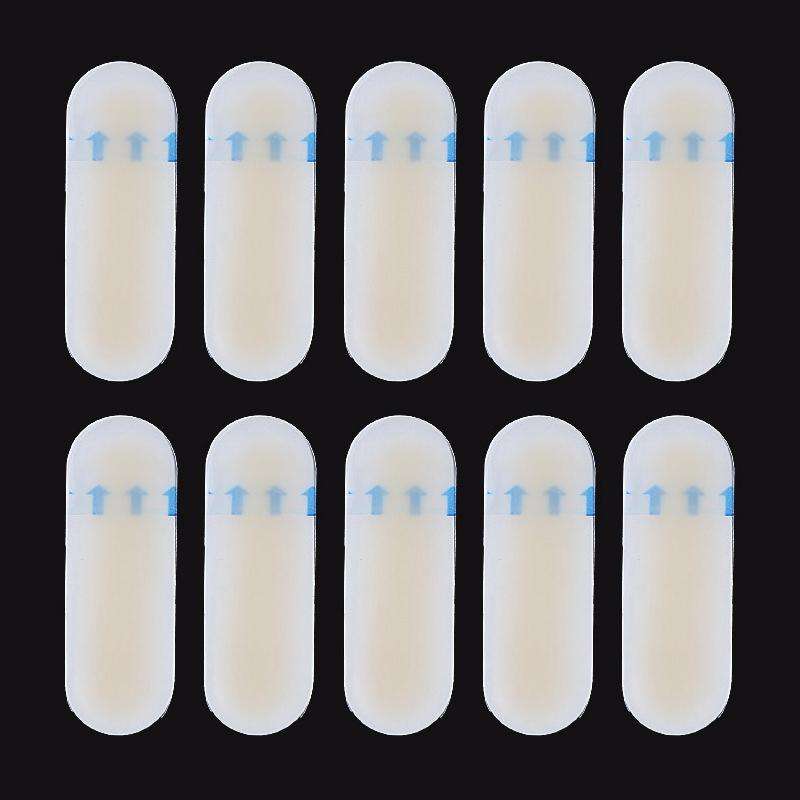 10 PCS Foot Care Skin Hydrogel Analgesic Plaster Blisters Slip Heel Protector Size: 20x60cm