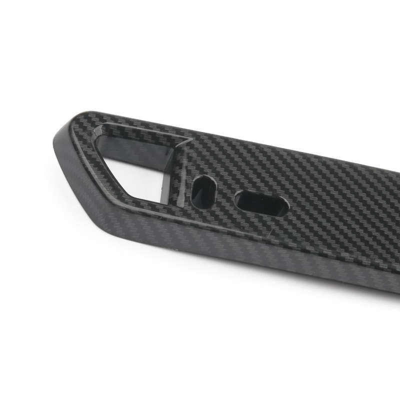 Car Modification Carbon Fiber Pattern License Plate Frame Holder(Black)