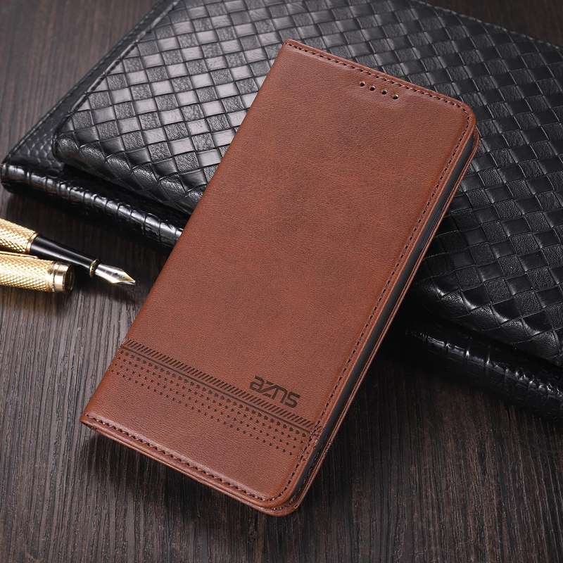 For Oppo Reno5 5G AZNS Magnetic Calf Texture Horizontal Flip Leather Case with Card Slots & Holde...