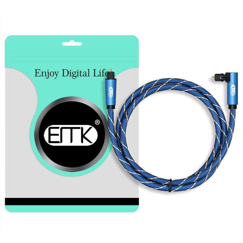 EMK 90 Degree Swivel Adjustable Right Angled 360 Degrees Rotatable Plug Nylon Woven Mesh Optical ...