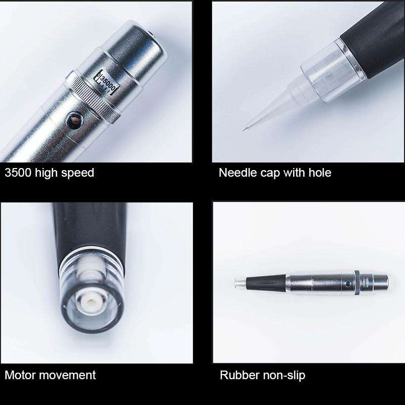 Semi-Permanent Tattoo Pen Apprentice Bleaching Lip Tattoo Eyebrow Instrument(Red)