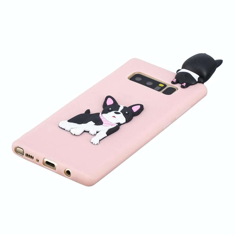 For Galaxy Note 8 3D Cartoon Pattern Shockproof TPU Protective Case(Cute Dog)