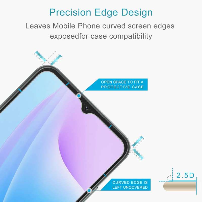 For Blackview A52 10 PCS 0.26mm 9H 2.5D Tempered Glass Film