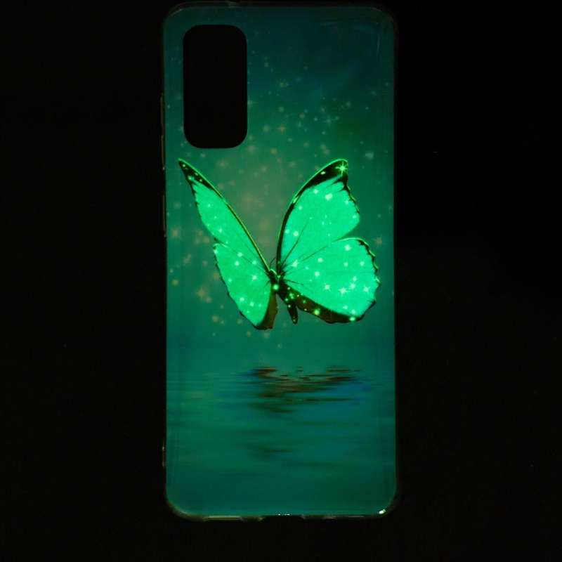 For Samsung Galaxy A33 5G Luminous TPU Protective Phone Case(Butterfly)