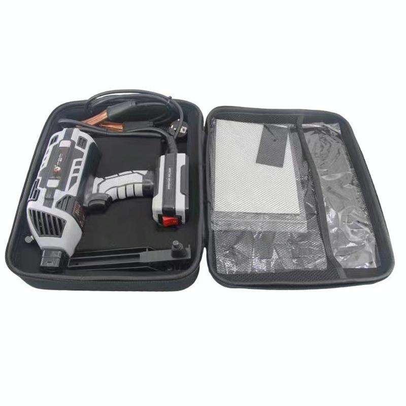 Handheld Welding Machine Home Small Portable Inverter Welder(Gray EU Plug 220V)