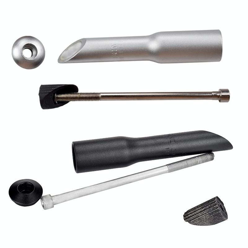 FMFXTR Road Bike Front Fork Stem Modified Height Increaser Handlebar Core Riser( 22.2mm Silver)