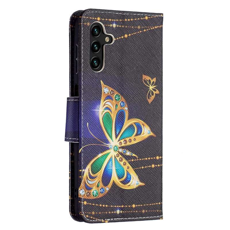 For Samsung Galaxy A13 5G Colored Drawing Pattern Horizontal Flip Phone Leather Case with Holder ...